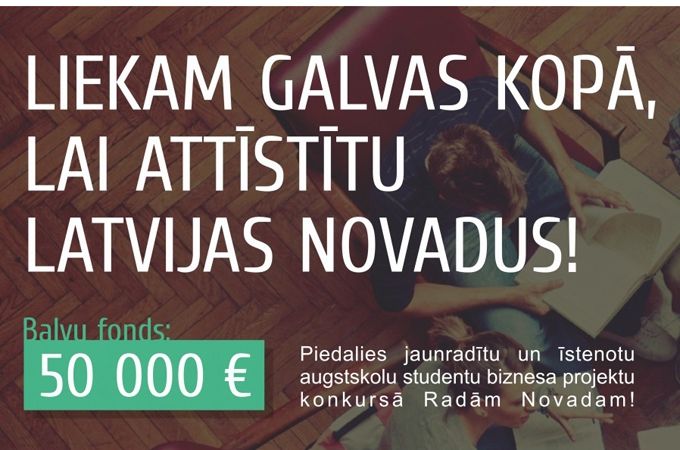 Studenti gatavi īstenot biznesa projektus Latvijas novados vairāku miljonu eiro apmērā