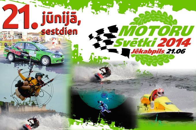 «Motoru svētki 2014» 21. jūnijā Jēkabpilī. Vienā dienā – četras dažādas sacensības