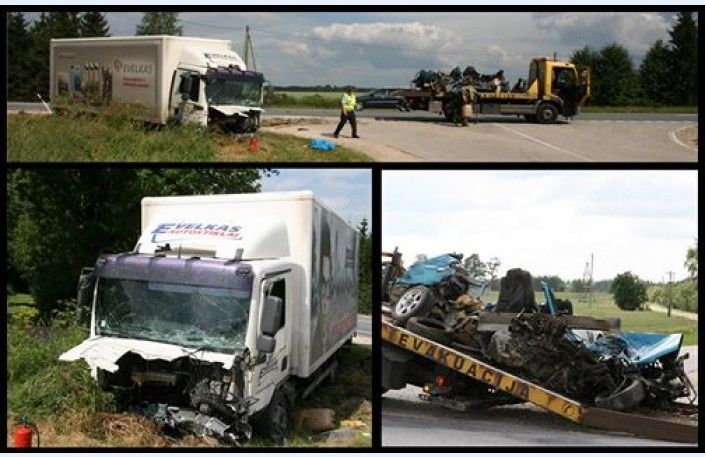 Smagā avārijā pie Iecavas kravas auto samīca meklēšanā izsludinātu Mazda – viens bojāgājušais; diennakts laikā Zemgalē 95 ātrumpārkāpēji