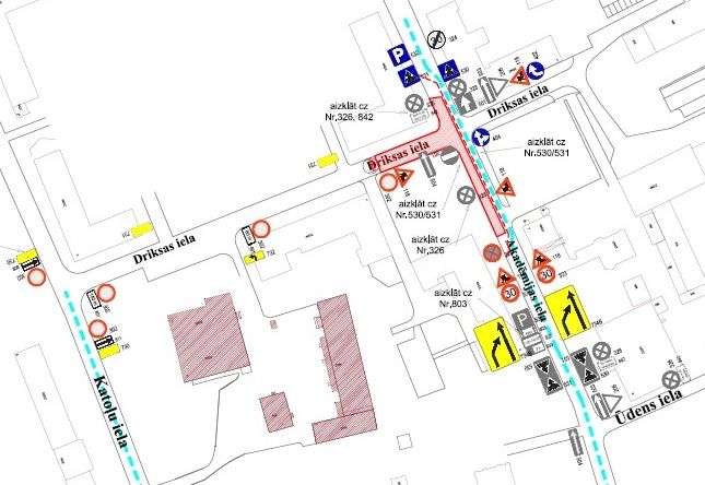 Par satiksmes ierobežojumiem Akadēmijas ielā