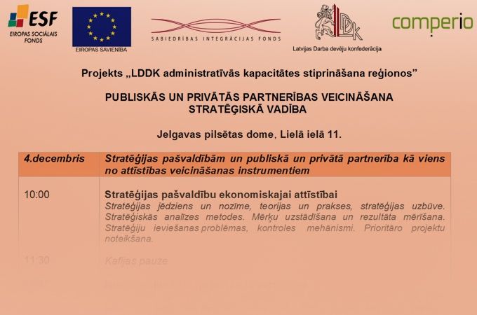 Seminārā skaidros, kas ir izdevīgāk – publiskais iepirkums vai PPP projekts