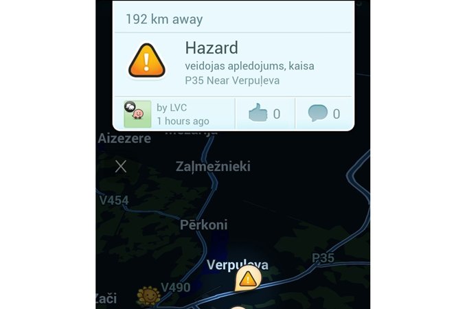 Mobilā aplikācija «WAZE» ziņo par bēdīgiem valsts ceļu posmiem 