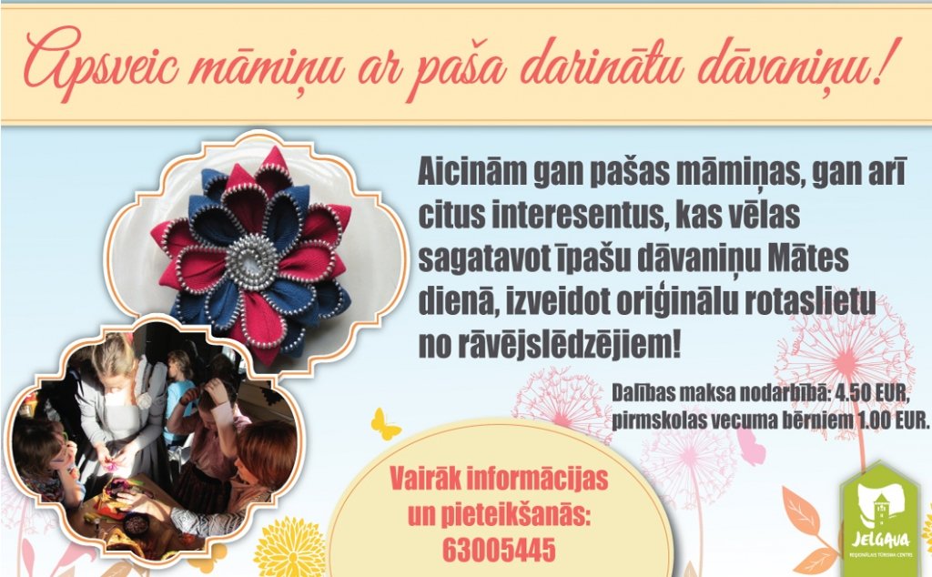 Apsveic māmiņu ar paša darinātu dāvaniņu!