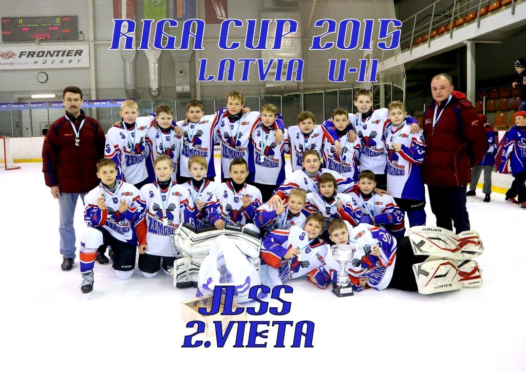 U11 hokejistiem sudrabs starptautiskajā hokeja turnīrā «Riga Cup 2015»