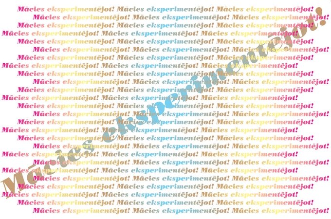 Konkurss bērnudārzu audzēkņiem «Mācies eksperimentējot!»