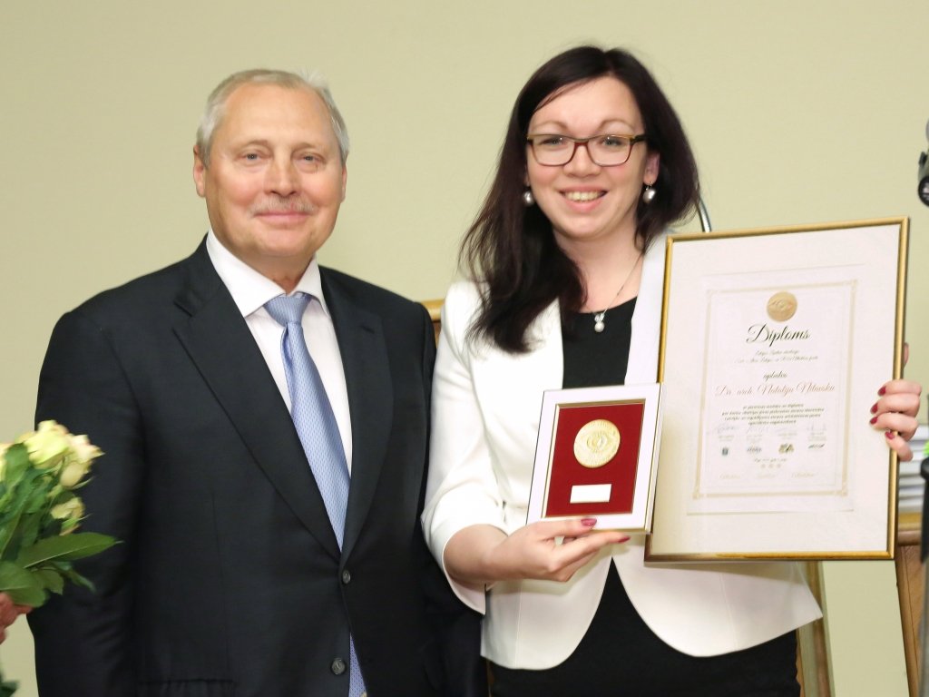 LIF docentei Natālijai Ņitavskai piešķirts prestižs apbalvojums