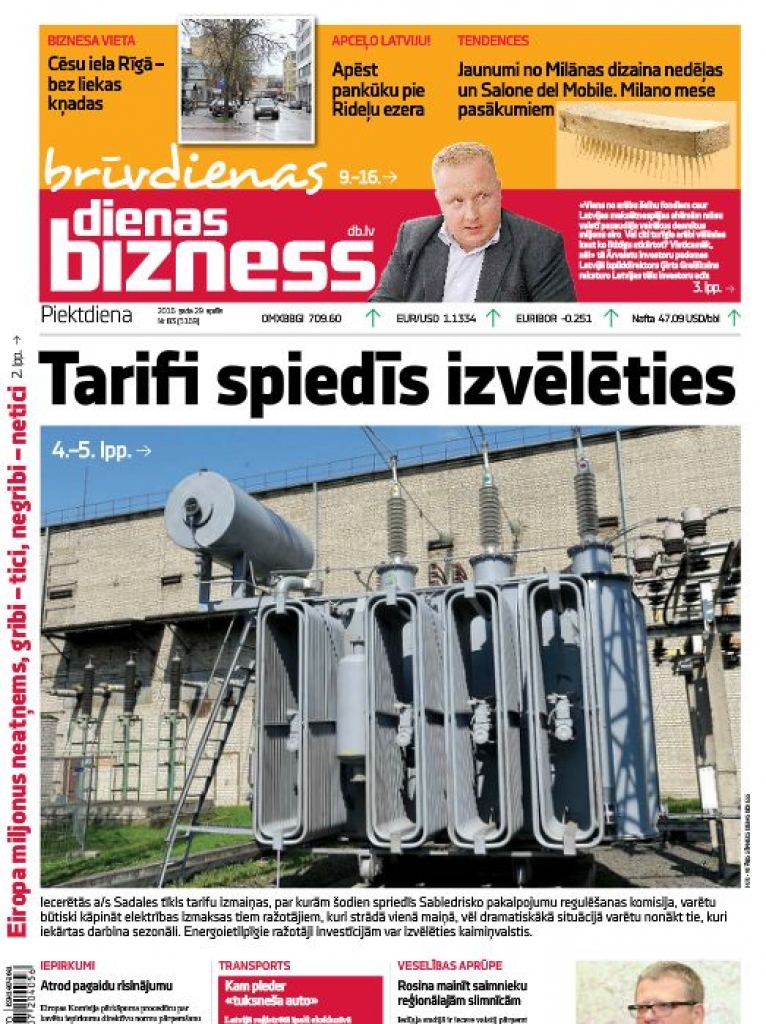 Dienas tēma: Ražotāji investīcijām var izvēlēties kaimiņvalstis 