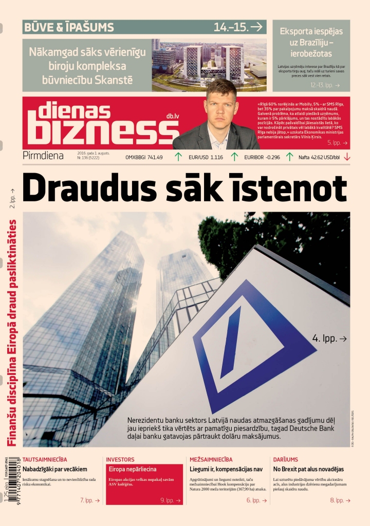 Kārtējais cirtiens Latvijas nerezidentu banku sektoram
