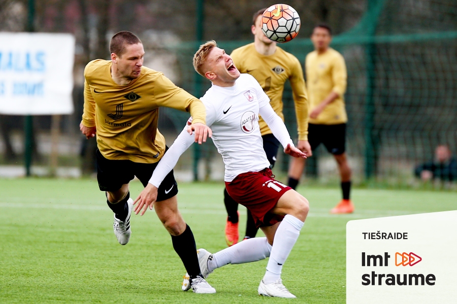 Skaties tiešraidē spēli starp FK «Jelgava» un «Spartaks Jūrmala» (VIDEO)