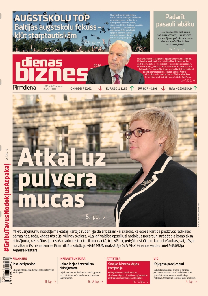 Dienas tēma: Mazais bizness lielā sprādziena priekšvakarā 