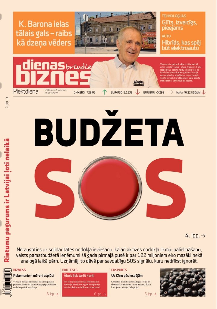 Valsts budžeta ieņēmumi raida SOS signālu