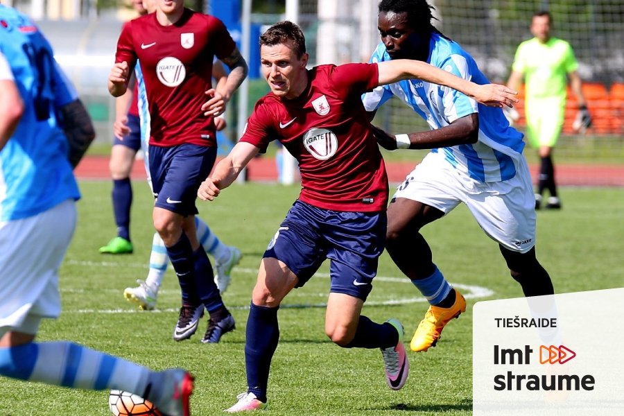 Skaties tiešraidē spēli starp FK «Jelgava» un «Riga FC» (VIDEO)