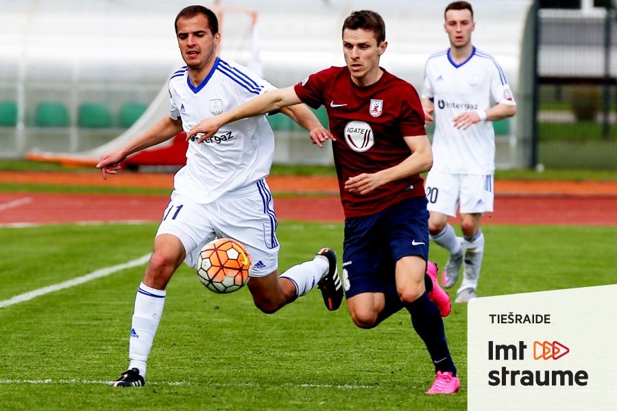 Skaties tiešraidē spēli starp FK «Jelgava» un BFC «Daugavpils» (VIDEO)