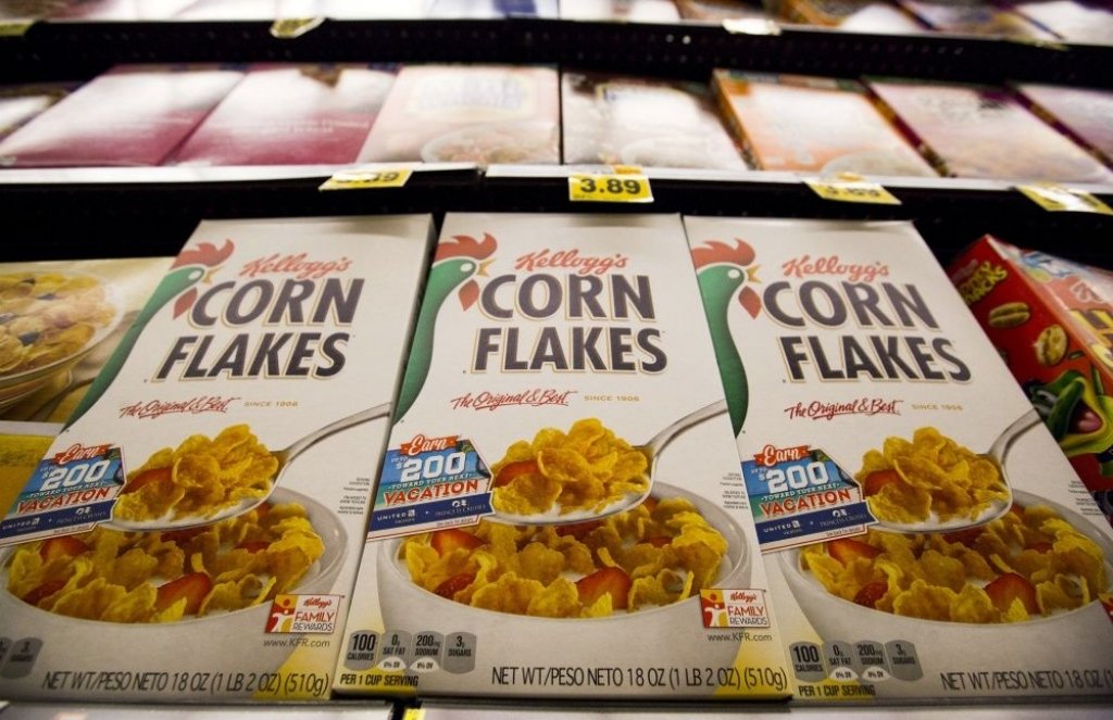 Kellogg's  pārslu pārdošanas apjomi turpina samazināties