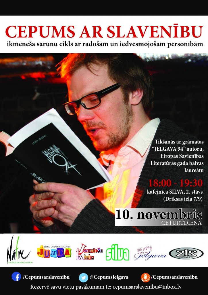 Novembra «Cepums» – kopā ar romāna «Jelgava 94» autoru Jāni Joņevu