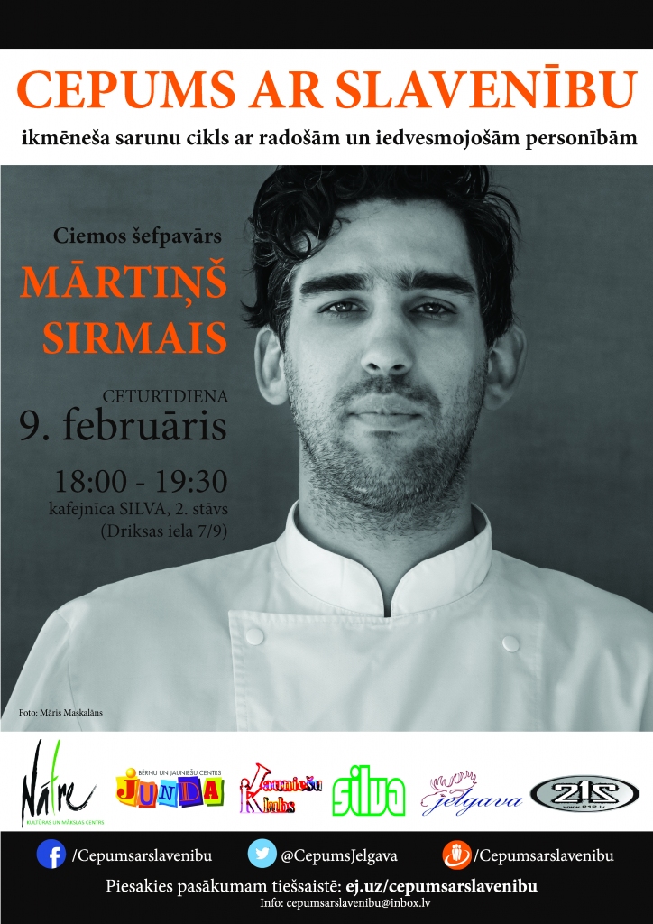 Februāra «Cepumā» viesosies Mārtiņš Sirmais