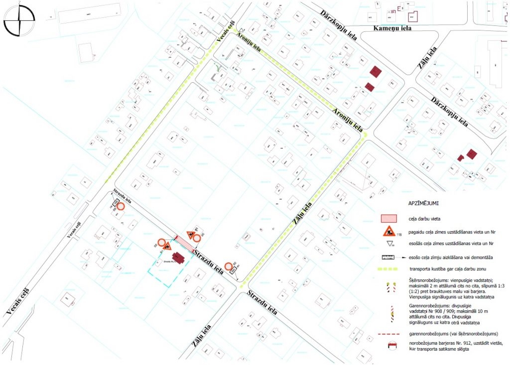 Nedēļas nogalē būs aizliegta satiksme Strazdu ielas posmā