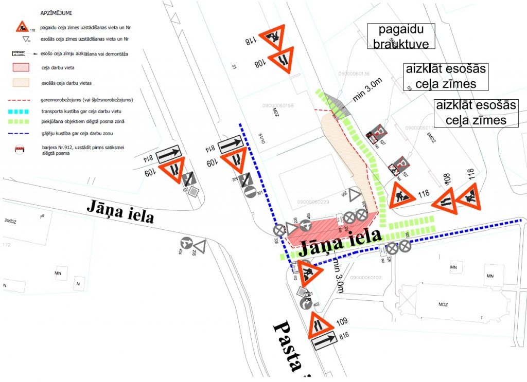 Līdz 10. novembrim ierobežota satiksme Jāņa ielas posmā