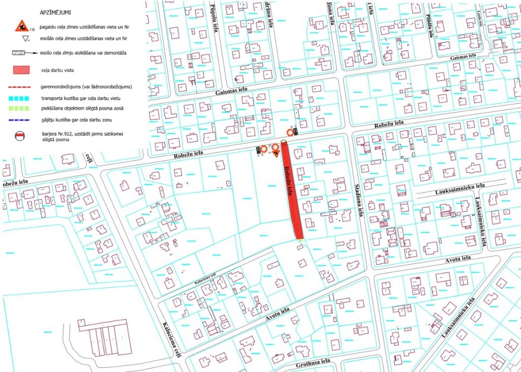 Līdz 13. jūlijam aizliegta satiksme Robežu ielas posmā 