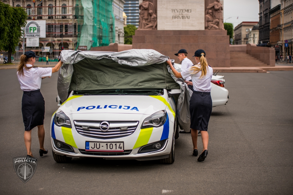 Valsts policijas automašīnām jauns trafarējums; rīt tas būs apskatāms Jelgavā