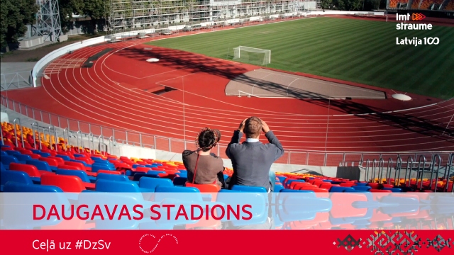 Ceļā uz Dziesmu svētkiem: Daugavas stadions atdzimst košās krāsās (VIDEO)