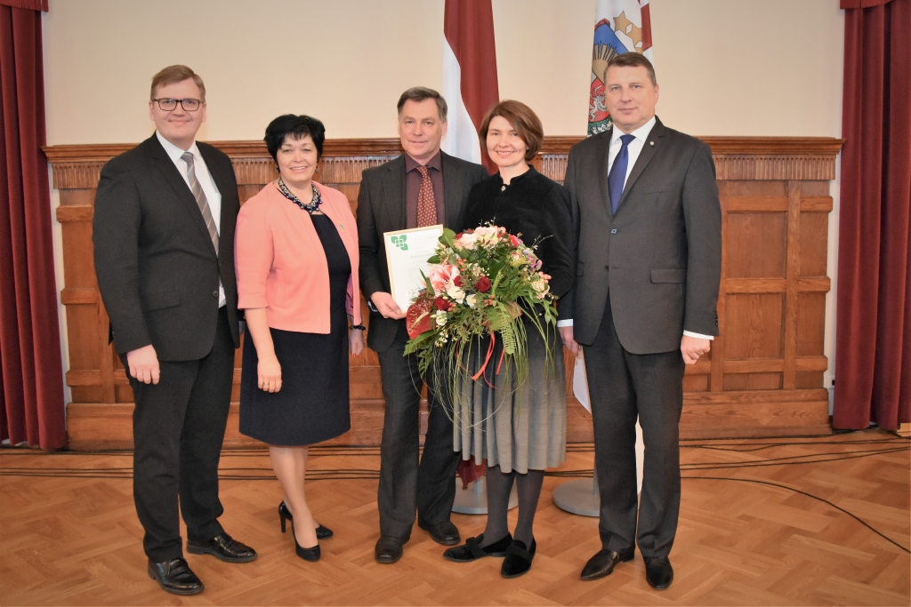 Berķenes muiža saņem “Zaļo sertifikātu”