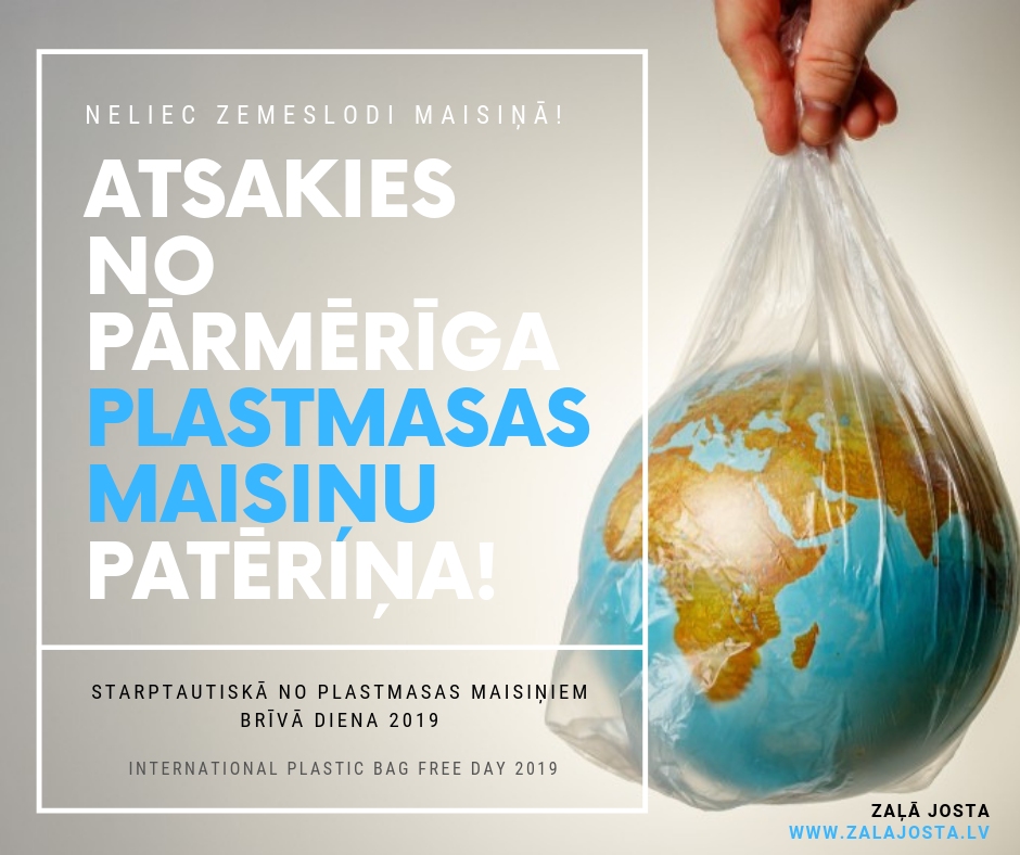 Praktiski ieteikumi plastmasas maisiņu patēriņa samazināšanai