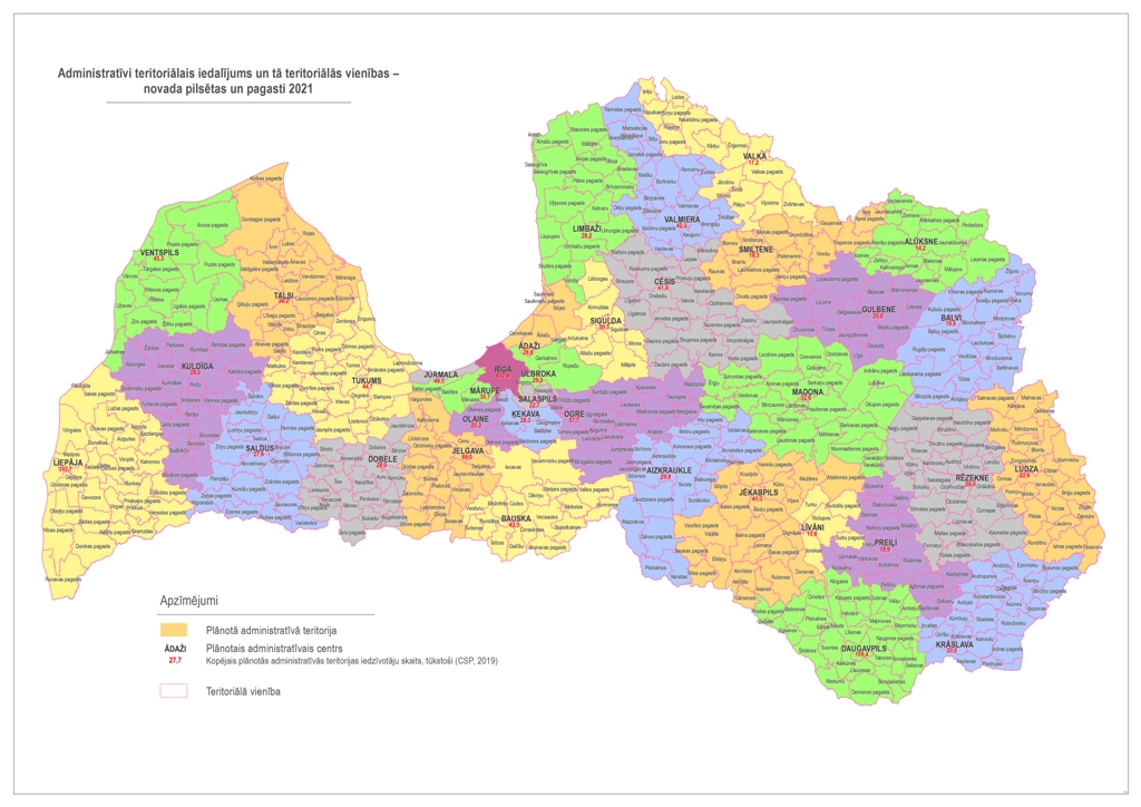 Valdība atbalsta ieceri Latvijā izveidot 39 pašvaldības esošo 119 vietā