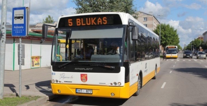 No 1.novembra mainīts izbraukšanas laiks 5. un 25. autobusa reisiem Jelgavā