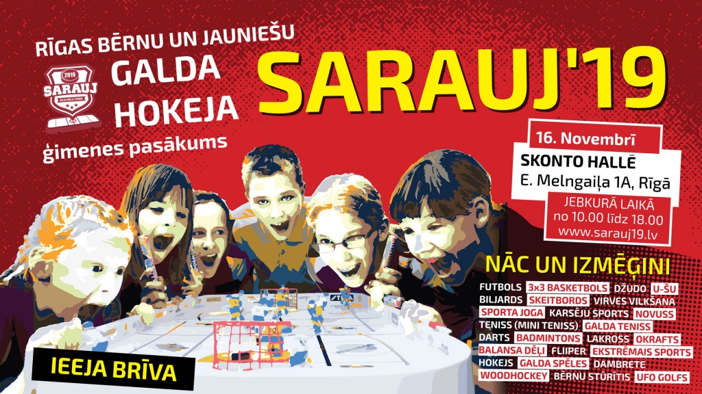 1.-12. klases skolēnus  aicina piedalīties galda un sporta spēļu svētkos “Sarauj 2019” 
