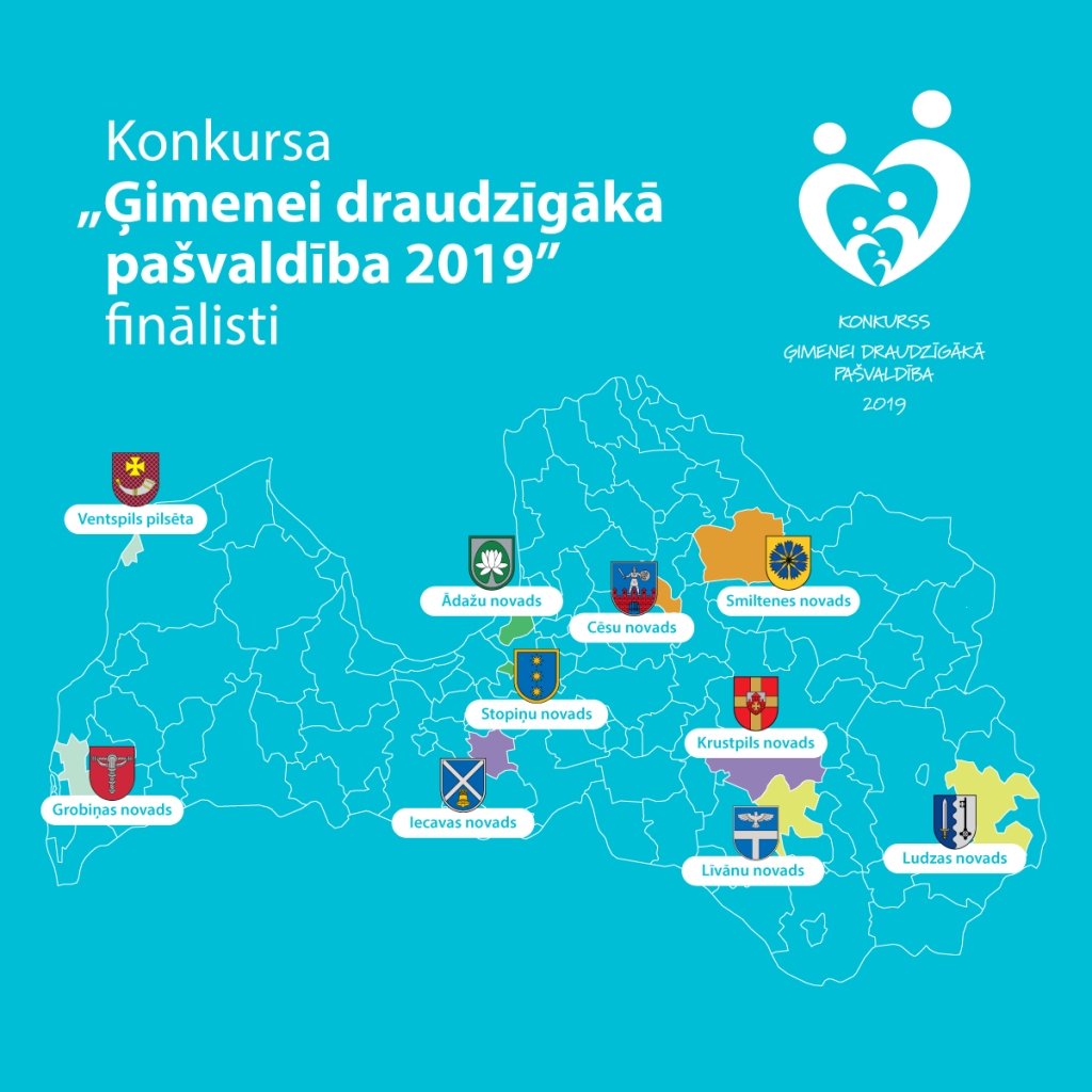 Zināmi konkursa “Ģimenei draudzīgākā pašvaldība 2019” finālisti