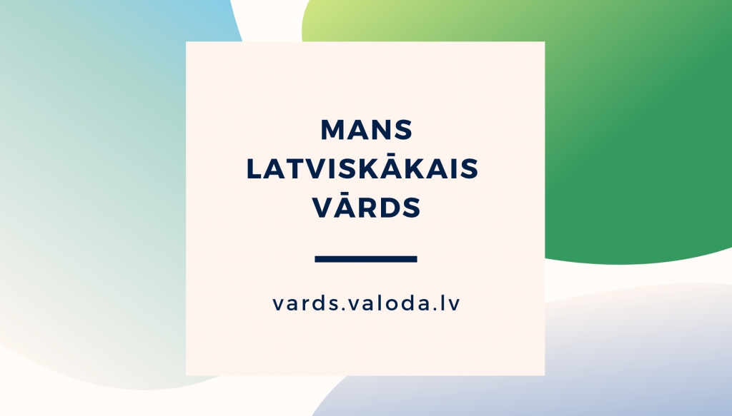 Valodas akcija „Mans latviskākais vārds”