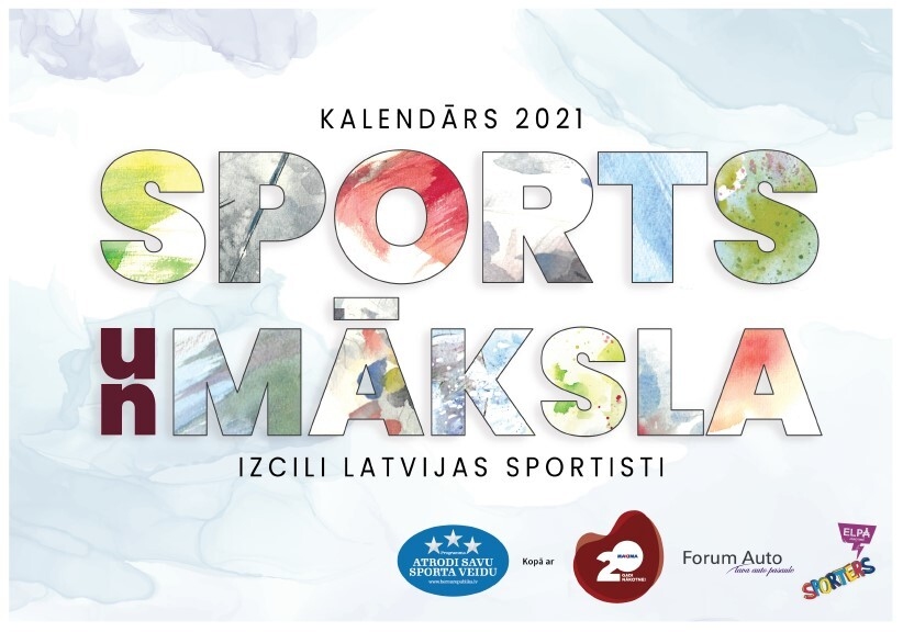 Izdots 2021. gada kalendārs “Sports un māksla”