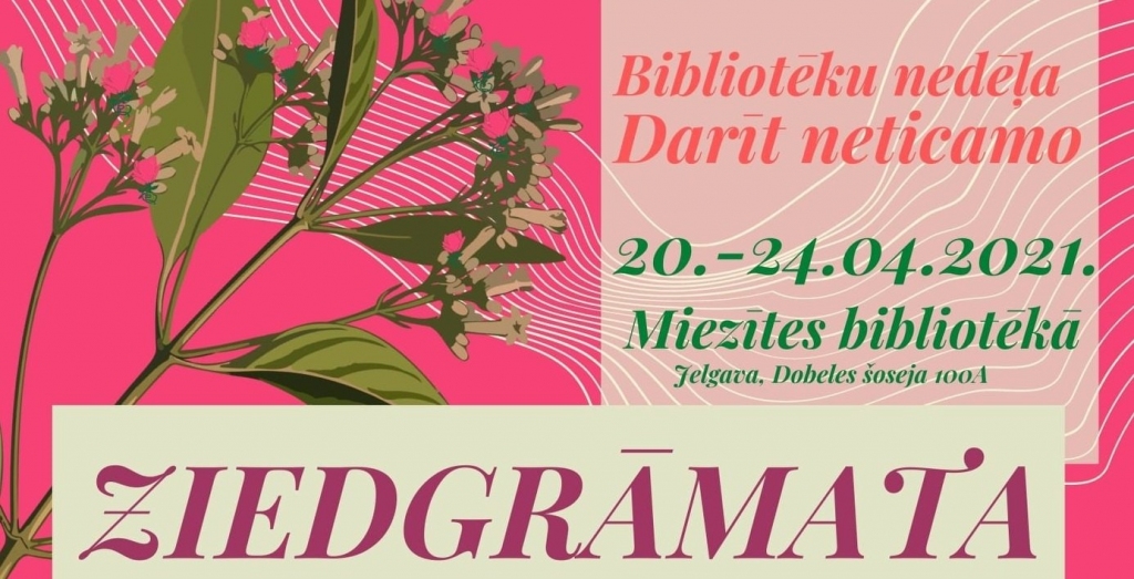 Miezītes bibliotēka sāk projektu "Ziedgrāmata"