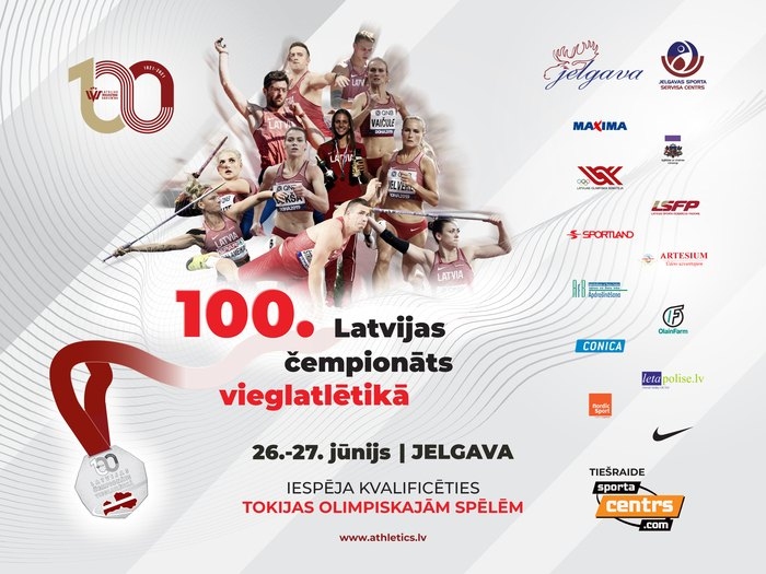 Jelgavā otro gadu pēc kārtas notiks Latvijas čempionāts vieglatlētikā