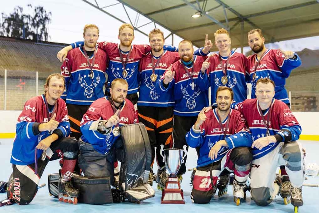 “Jelgava” izcīna Latvijas čempionu titulu roller hokejā